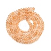 Natural Yellow Quartz Beads Strands G-K376-B11-02-3