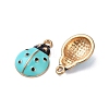 Alloy Enamel Pendants ENAM-R149-14E-G-2