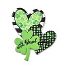 Saint Patrick's Day Opaque Printed Acrylic Pendants OACR-A045-05B-1