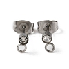 304 Stainless Steel Stud Earrings Findings LS-STAS-WH0029-44A-P-2