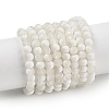 Frosted Crackle Glass Beads Strands GLAA-U001-4mm-M07-1