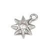 Brass Pave Clear Cubic Zirconia Pendants LS-KK-L238-12P-2