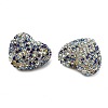 Sparkling Acrylic Heart Beads with Rhinestone Embellishment OACR-NH0001-02B-04-2