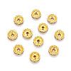 Iron Rhinestone Spacer Beads RB-A010-10MM-G-2
