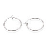304 Stainless Steel Hoop Earrings EJEW-T048-25C-P-2