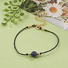 Natural Lapis Lazuli(Dyed) Beaded Bracelets BJEW-JB05505-04-5