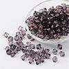 Faceted Bicone Transparent Acrylic Beads DBB3mm-60-1
