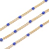 Ion Plating(IP) 304 Stainless Steel Enamel Curb Chains CHS-P013-01G-09-1