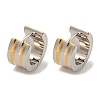 202 Stainless Steel Wide Band Hoop Earring EJEW-H003-05GP-01-1