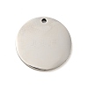 Non-Tarnish 201 Stainless Steel Pendants STAS-J041-04D-3