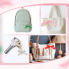 6Pcs 6 Colors Polyester Bowknot Pendant Decoration KEYC-AR00003-5