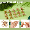 40Pcs Alloy Lapel Pin Backs for Backpack Clothes JEWB-DC0006-44-3