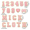 Fashewelry 38Pcs 38 Style Cloth Iron on/Sew on Patches DIY-FW0001-16-8