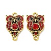 Alloy Rhinestone Connector Charms FIND-C019-10AG-02-2