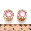 Rack Plating Alloy Rhinestone European Beads FIND-N011-04KCG-3