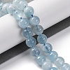 Natural Aquamarine Bead Strands G-J376-23-8mm-A-2