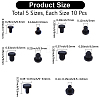 50Pcs 5 Styles Silicone Bottle Seal Plug FIND-GF0008-88-2