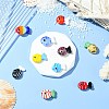 10Pcs 10 Styles Handmade Lampwork Beads LAMP-CJ0002-57-5
