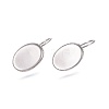 304 Stainless Steel Leverback Earring Findings X-STAS-E474-08P-2
