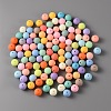 Opaque Acrylic Beads FACR-WH0001-04-1