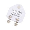 Brass Micro Pave Cubic Zirconia Stud Earrings WGB66C3-01-4