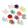 180Pcs 12 Styles Spray Painted Resin Cabochons MRMJ-FS0001-03-2