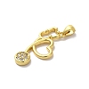 Brass Micro Pave Cubic Zirconia Pendant KK-H487-13G-2