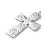 304 Stainless Steel Pendants STAS-R164-02P-2