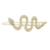 Alloy Rhinestone Hair Bobby Pins PHAR-I009-02A-G-1