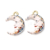 Printed Alloy Pendants AL-CBA7256-26G-2