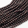 Garnet Round Beads Strands G-O081-01-5mm-2