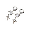 Alloy Acrylic Hoop Earrings FS-WG48066-01-2