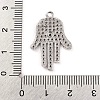 Rack Plating Brass Micro Pave Cubic Zirconia Pendants KK-Z070-10P-3