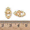 Brass Micro Pave Clear Cubic Zirconia Pendants KK-A280-16G-3