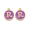 Golden Plated Alloy Enamel Charms LS-ENAM-Q437-12R-1