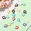 20Pcs 10 Colors Glass Beads Enamel Beads BLOW-SC0001-03-5