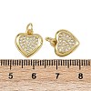 Brass Micro Pave Cubic Zirconia Pendants ZIRC-I367-11G-01-3