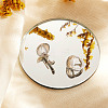 SHEGRACE Rhodium Plated 925 Sterling Silver Huggie Hoop Earrings JE904A-2