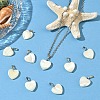 10Pcs Natural Trochid Shell/Trochus Shell Pendants SSHEL-YW0001-15-4