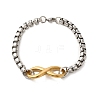 202 Stainless Steel Chain Bracelet STAS-A100-14-1