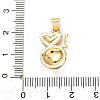 Brass Enamel Pendants KK-P352-05B-G-3
