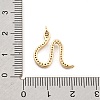 Brass Micro Pave Cubic Zirconia Pendants KK-M321-01A-G-3