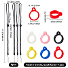 Gorgecraft Adjustable Polyester Electronic Cigarette Anti-Lost Necklace Lanyard AJEW-GF0006-17-2