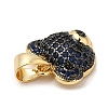 Rack Plating Brass Micro Pave Cubic Zirconia Charms KK-G456-23G-07-3