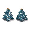 Christmas Tree Polymer Clay Rhinestone Beads CLAY-NH0001-10C-1