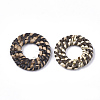 Handmade Reed Cane/Rattan Woven Linking Rings WOVE-T006-011A-2