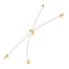 Adjustable Round Braided Microfiber Leather Cord Bracelet Making KK-CBAC260-01G-30-2