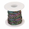 Ion Plating(IP) 304 Stainless Steel Figaro Chains CHS-H007-30MC-4
