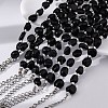 Natural Obsidian Beaded Bracelets for Women G-P563-07P-14-3