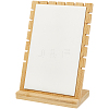 Bamboo Slant Back Necklace Organizer Display Stands NDIS-WH20007-01B-01-6